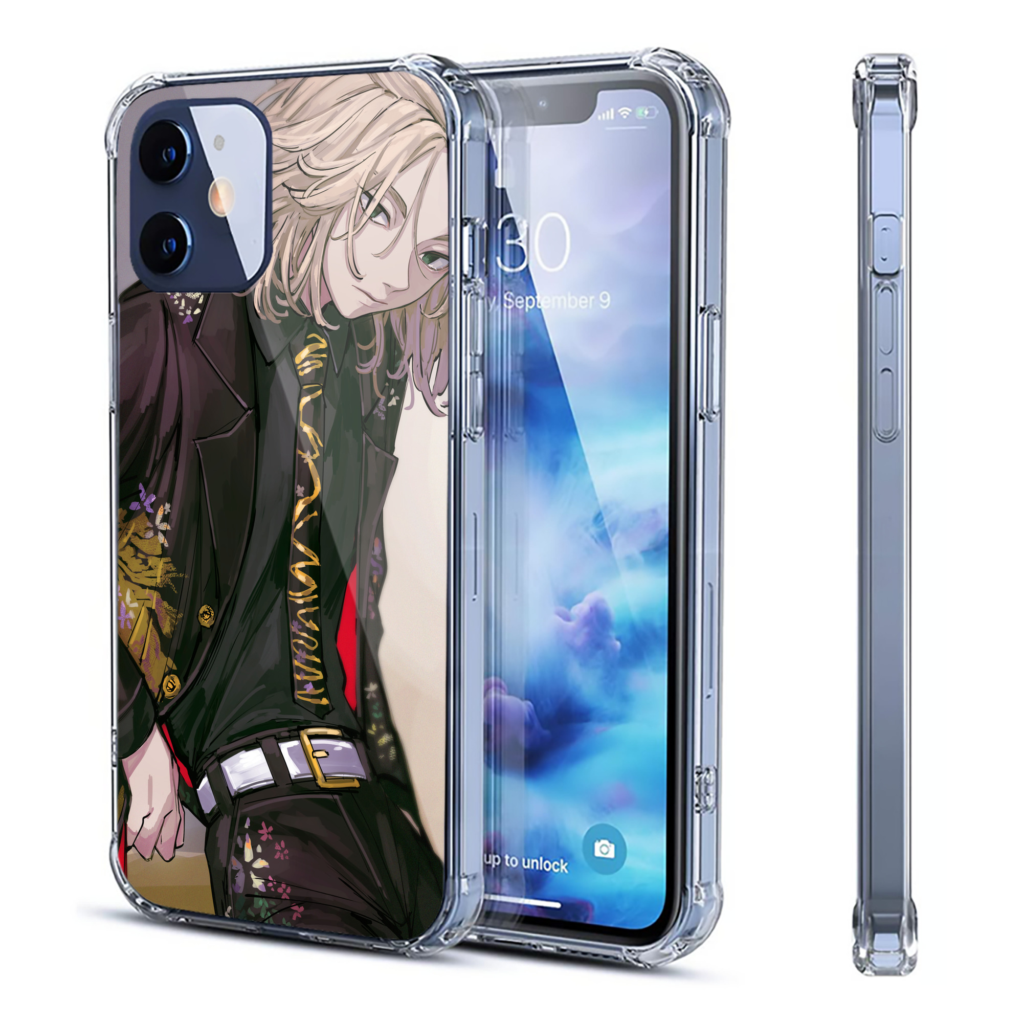 （画像用） 東京リベンジャーズ Tokyo Revengers 【iPhone 12シリーズ対応】透明スマホケース（クリアソフトケース）